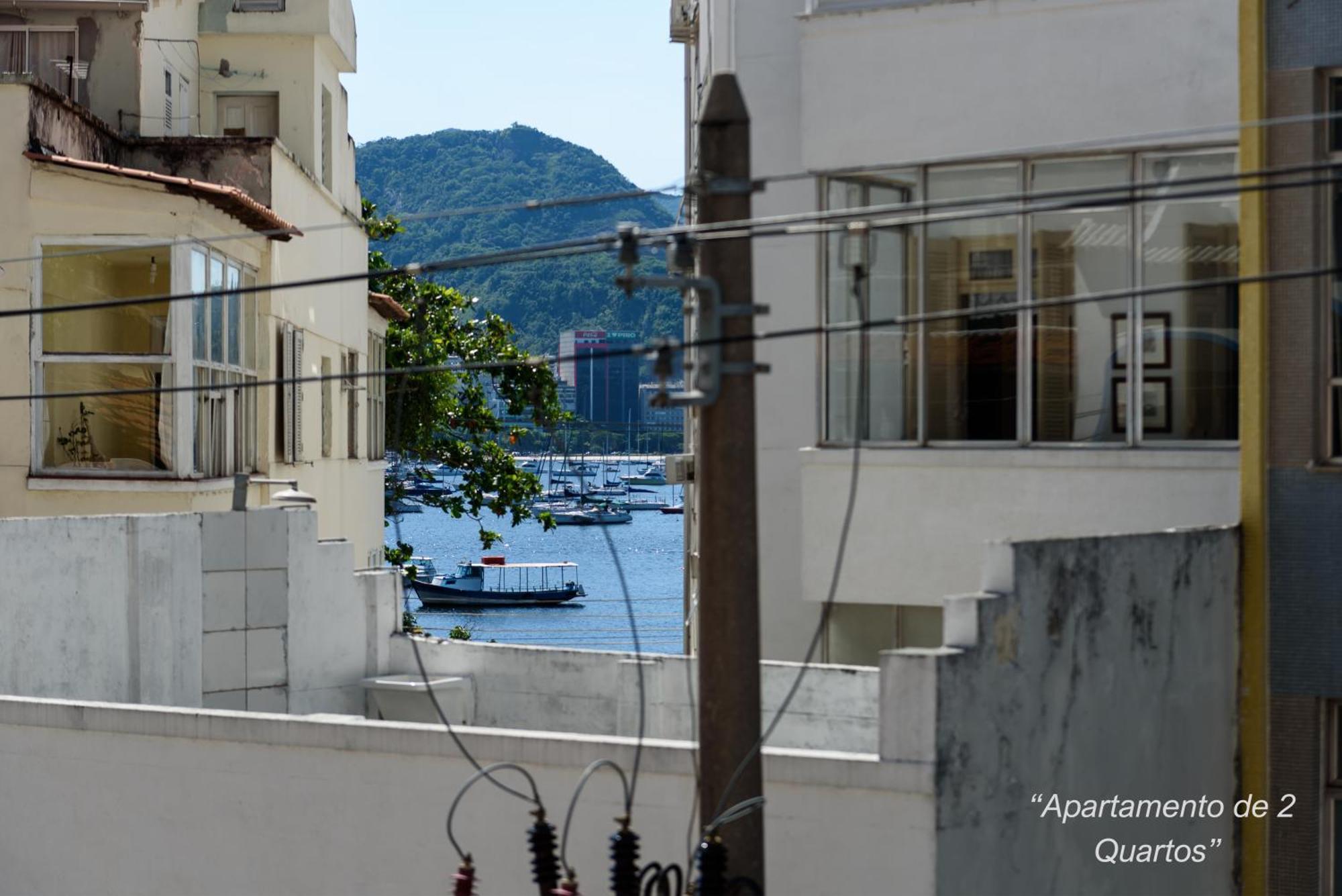 2 Quartos Na Urca Com Vista Para Baia De Guanabara A 700M Pao De Acucar Com Cozinha Completa E Wi-Fi - Bares, Restaurantes E Comercio Local A Poucos Metros ريو دي جانيرو المظهر الخارجي الصورة